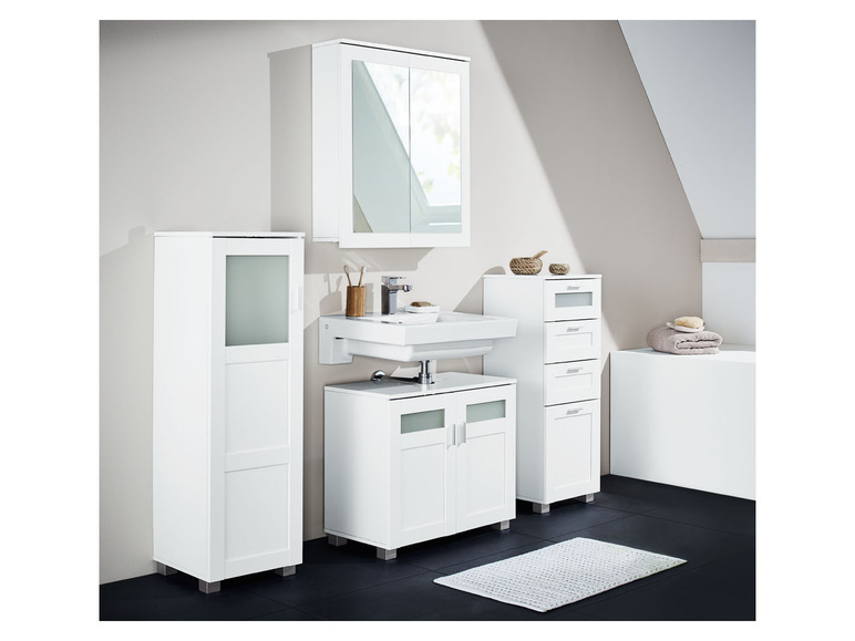 Prejsť na zobrazenie na celú obrazovku: LIVARNO home Kúpeľňová komoda Basel, biela – obrázok 2