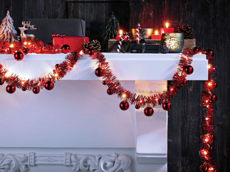 Prejsť na zobrazenie na celú obrazovku: Melinera LED girlanda s vianočnými guľami – obrázok 3