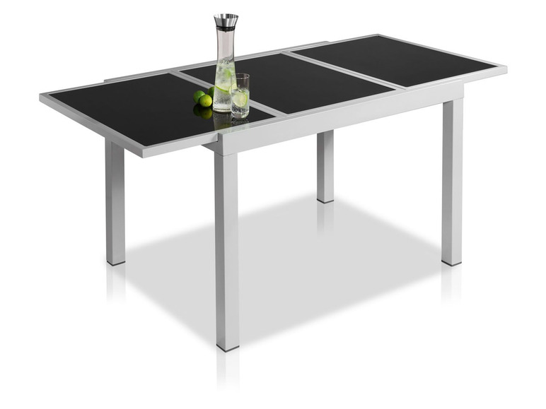 Prejsť na zobrazenie na celú obrazovku: florabest Rozkladací hliníkový stôl so sklenenou doskou ALU, šedá – obrázok 8
