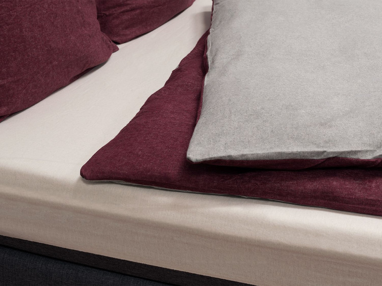 Prejsť na zobrazenie na celú obrazovku: Castell Flanelová posteľná bielizeň, bordová, 140 x 200 cm – obrázok 2