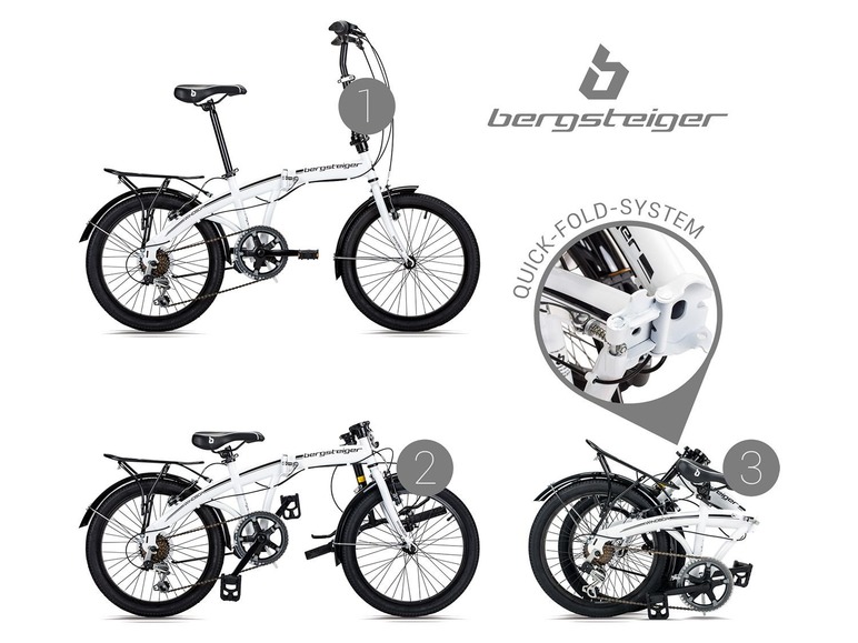 Prejsť na zobrazenie na celú obrazovku: Bergsteiger Skladací bicykel Windsor 20" – obrázok 6