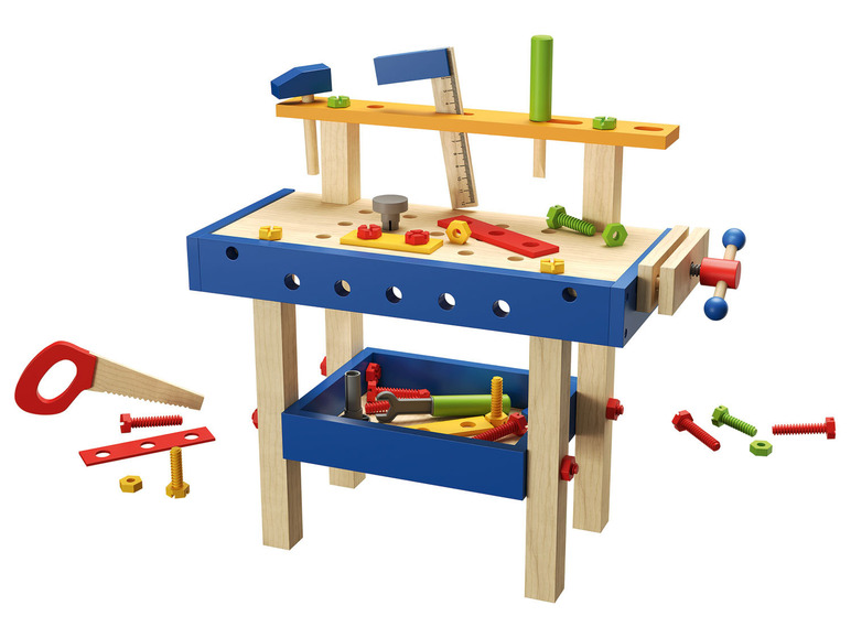 Prejsť na zobrazenie na celú obrazovku: Playtive Drevený nákupný vozík/stôl na líčenie/pracovný stôl – obrázok 8