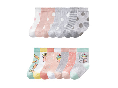 LUPILU® Dievčenské ponožky, 7 párov
