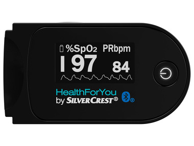 SILVERCREST® PERSONAL CARE Pulzný oxymeter SPO 55, s aplikáciou