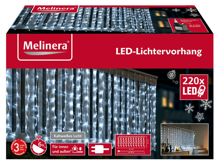 Prejsť na zobrazenie na celú obrazovku: MELINERA® LED svetelná reťaz 2 x 1 m s 8 funkciami – obrázok 7