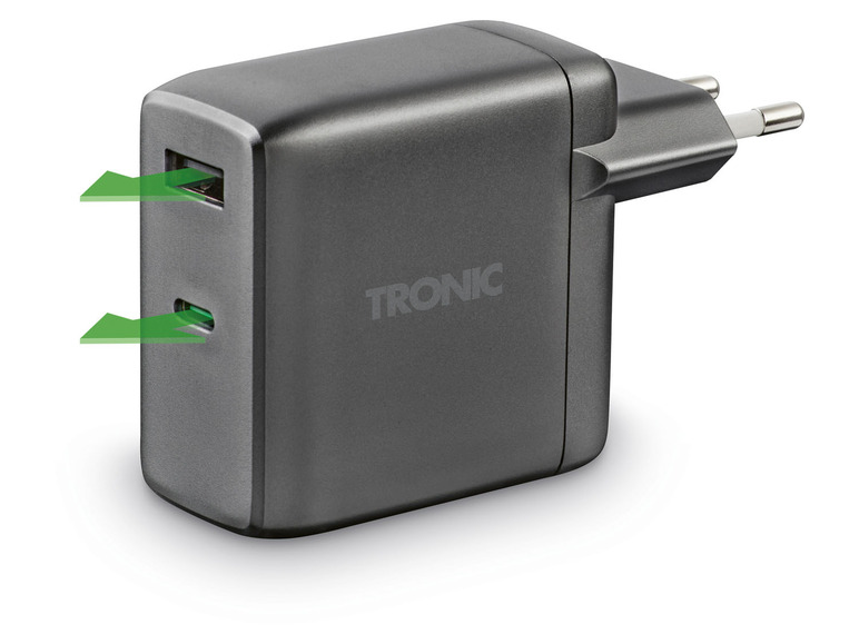 Prejsť na zobrazenie na celú obrazovku: TRONIC® Nástenná nabíjačka Dual PD, 60 W – obrázok 4