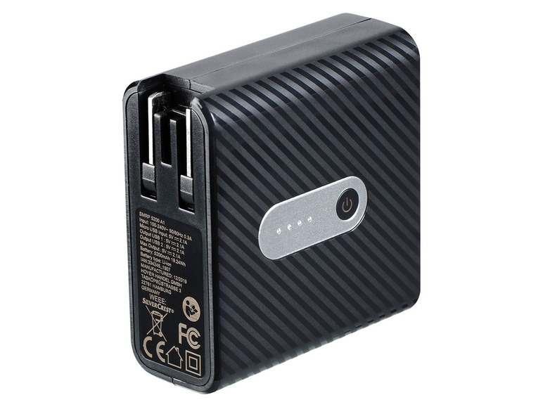Prejsť na zobrazenie na celú obrazovku: SILVERCREST® Cestovná USB nabíjačka s integrovanou 5 200 mAh powerbankou – obrázok 12