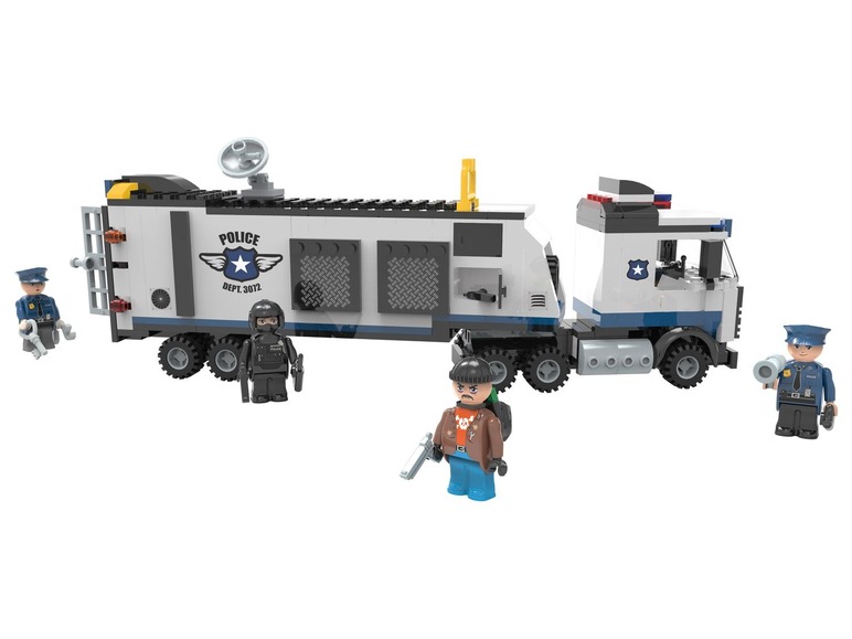 Prejsť na zobrazenie na celú obrazovku: Playtive Clippys Stavebnica M - Policajné nákladné auto – obrázok 2