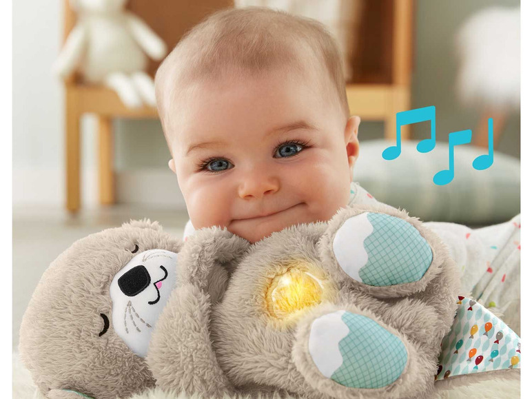 Prejsť na zobrazenie na celú obrazovku: Fisher-Price Plyšová hračka Spiaca vydra – obrázok 3