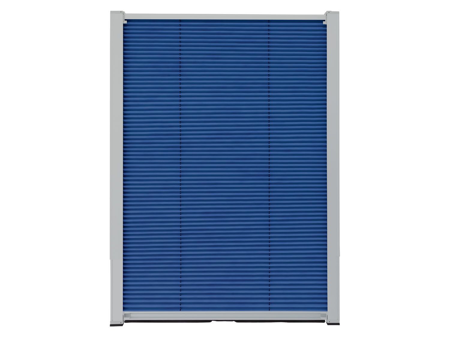 LIVARNO home Tepelnoizolačná plisovaná žalúzia na strešné okná Velux, 49,3 x 94 – 116 cm (modrá)