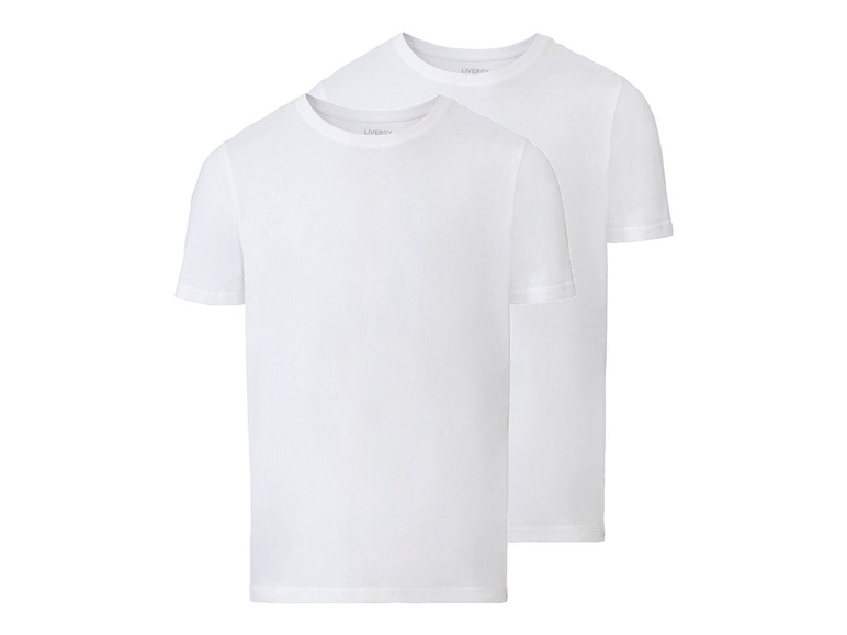 Prejsť na zobrazenie na celú obrazovku: LIVERGY® Pánske bavlnené tričko s okrúhlym výstrihom, 2 kusy – obrázok 1