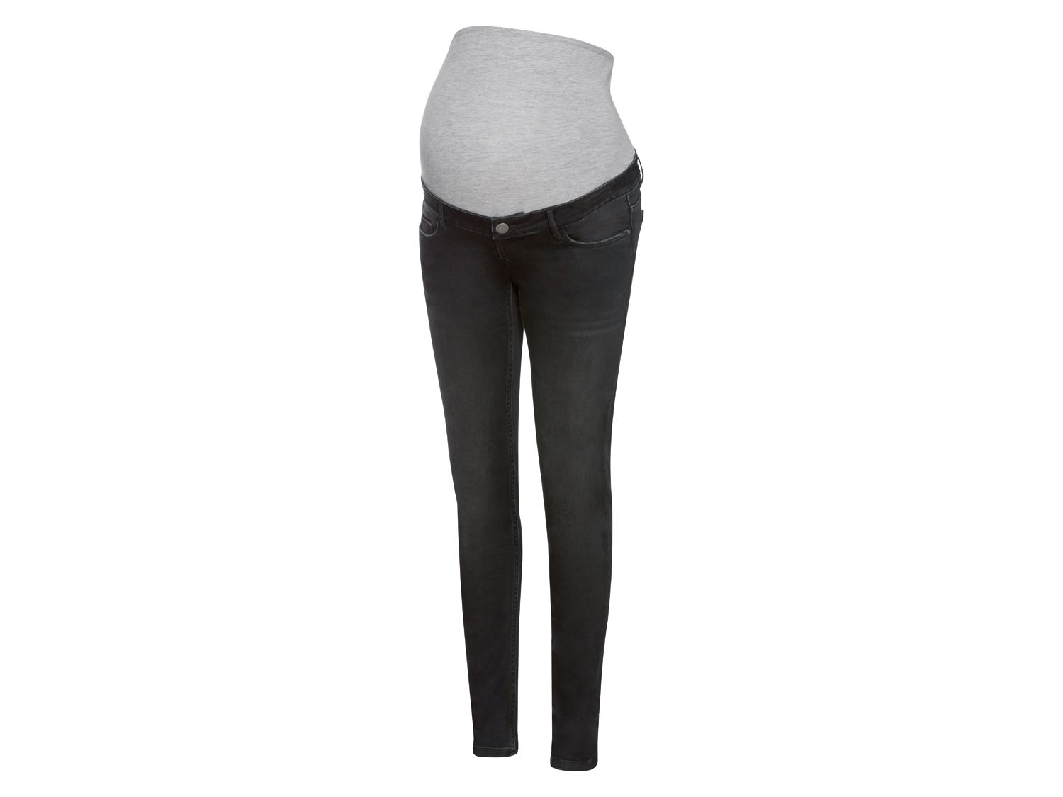 esmara® Dámske tehotenské rifle „Super Skinny Fit“ (36, čierna)
