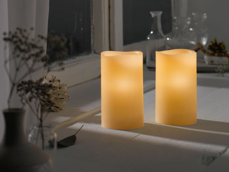 Prejsť na zobrazenie na celú obrazovku: Livarno Home LED sviečky z prírodného vosku, 2 kusy/4 kusy – obrázok 4