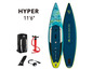 Pevný nafukovací paddleboard Aqua Marina Hyper 11'6 s príslušenstvom.
