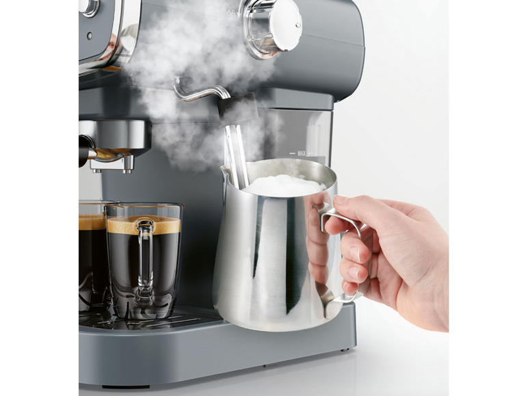 Prejsť na zobrazenie na celú obrazovku: Silvercrest Kitchen Tools Espresso kávovar SEM 1050 A1, antracitový – obrázok 7