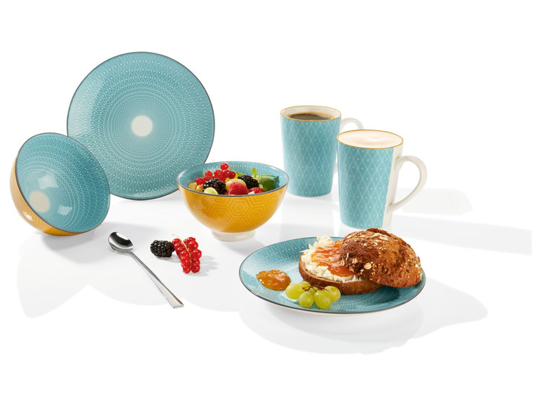 Prejsť na zobrazenie na celú obrazovku: ERNESTO® Súprava porcelánového kuchynského riadu, 18-dielna – obrázok 4