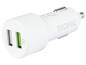 Biela auto nabíjačka s dvoma USB portami od TRONIC.