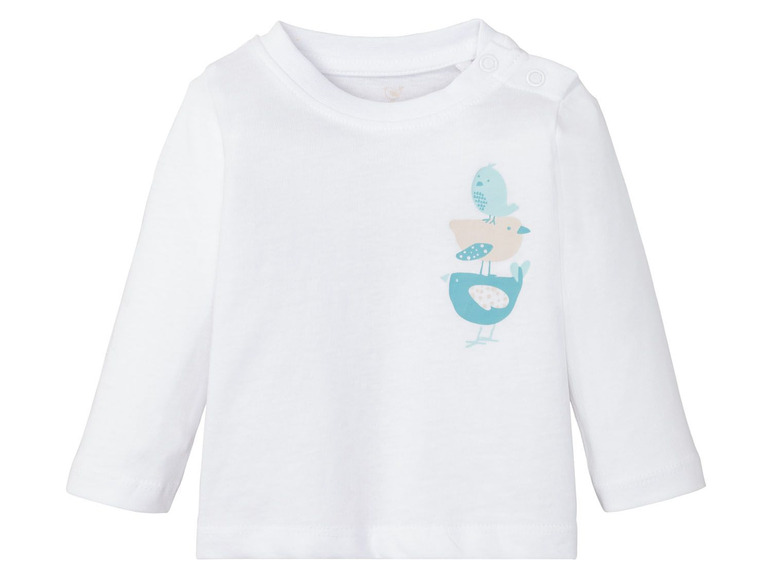 Prejsť na zobrazenie na celú obrazovku: lupilu® Detské bavlnené tričko s dlhým rukávom pre bábätká, 3 kusy – obrázok 3