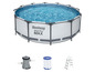 Bazén Bestway Steel Pro MAX s filtrom a rebríkom.