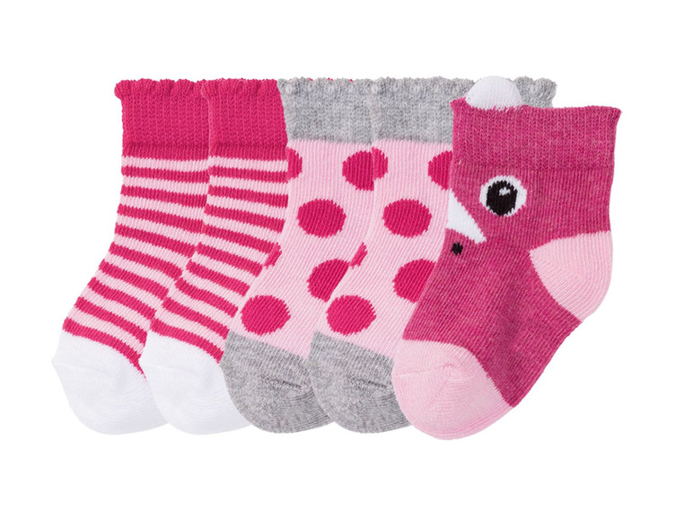 Prejsť na zobrazenie na celú obrazovku: lupilu® Dievčenské ponožky pre bábätká, 5 párov – obrázok 2