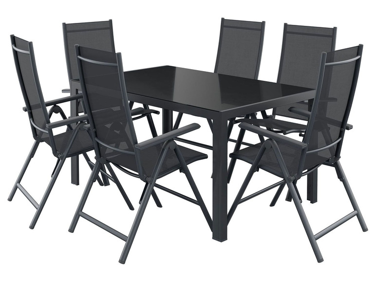 Prejsť na zobrazenie na celú obrazovku: FLORABEST® Hliníková skladacia stolička ALU, čierna / antracitová, 2 kusy – obrázok 4