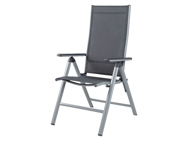 Prejsť na zobrazenie na celú obrazovku: florabest Hliníková skladacia stolička ALU, šedá, 2 kusy – obrázok 3