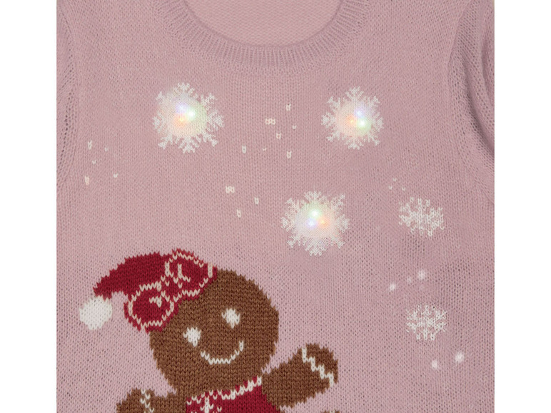 Prejsť na zobrazenie na celú obrazovku: lupilu Dievčenský vianočný pulóver s LED – obrázok 5