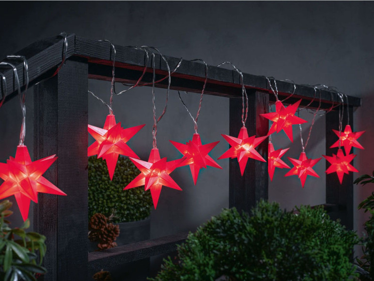 Prejsť na zobrazenie na celú obrazovku: Melinera LED svetelná reťaz s 3D svietiacimi hviezdami – obrázok 3