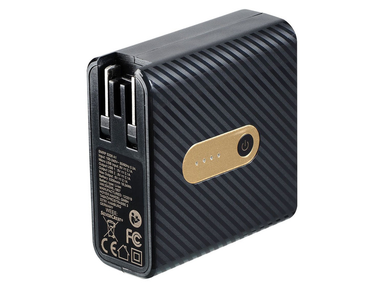 Prejsť na zobrazenie na celú obrazovku: SILVERCREST® Cestovná USB nabíjačka s integrovanou 5 200 mAh powerbankou – obrázok 5