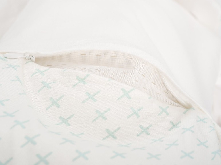 Prejsť na zobrazenie na celú obrazovku: Träumeland Detský spací vak pre bábätká LIEBMICH, mentolový s krížikmi – obrázok 3