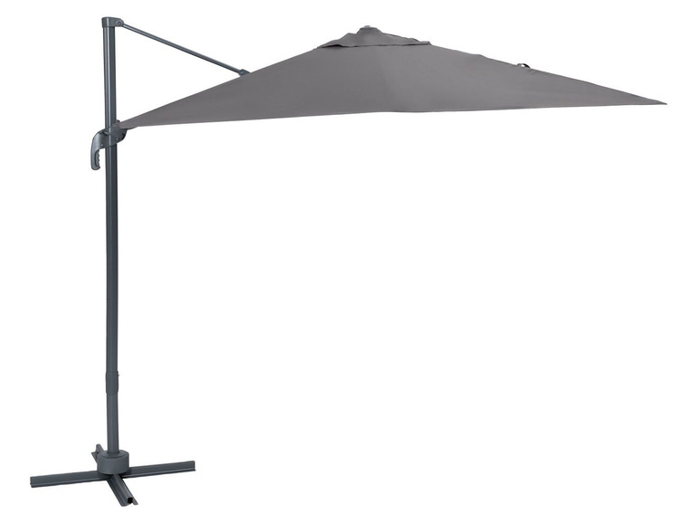 Prejsť na zobrazenie na celú obrazovku: florabest Lampový slnečník otočný o 360°, antracitový, 2,5 x 2,5 m – obrázok 1