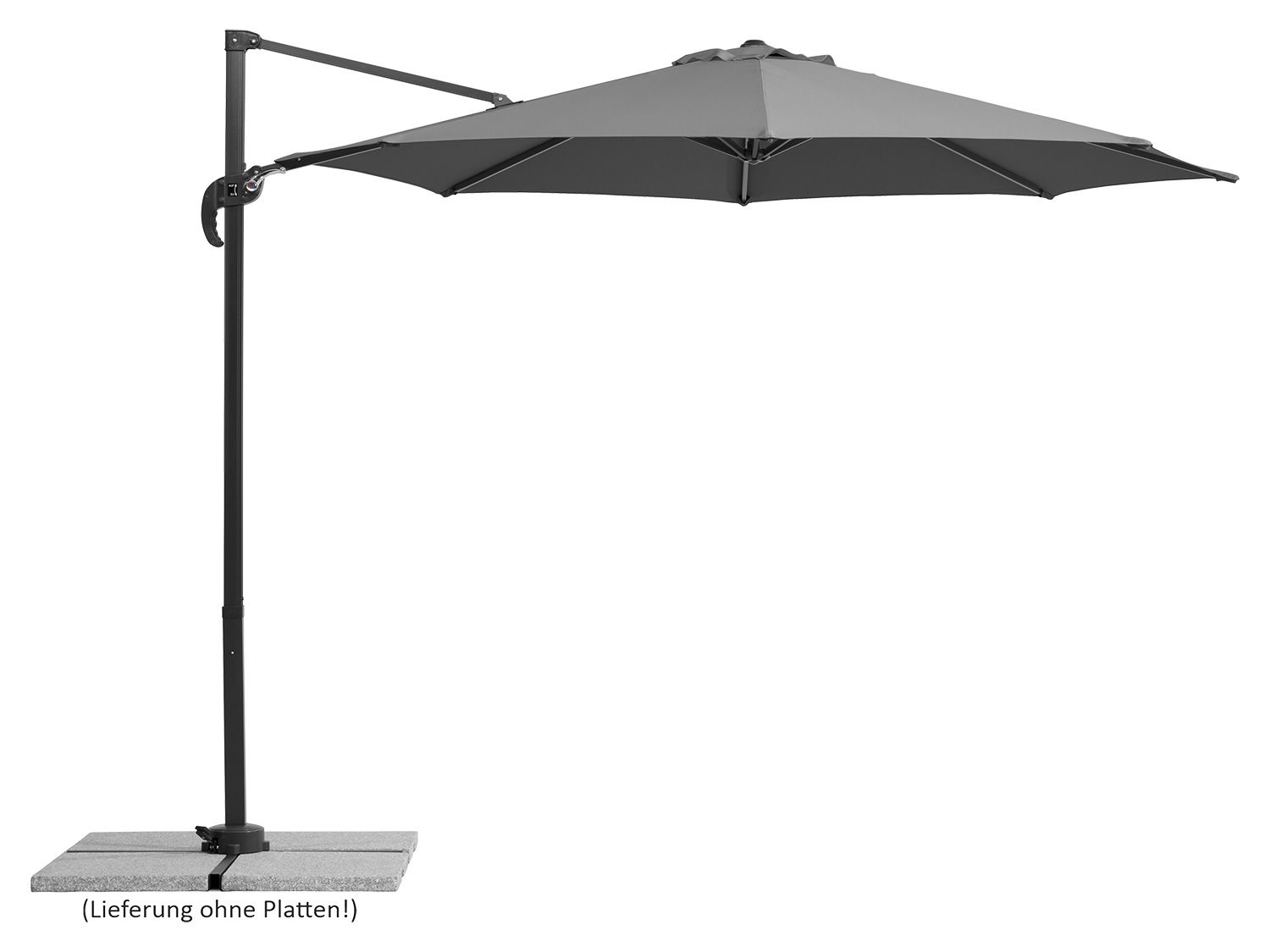 E-shop Schneider Výkyvný slnečník Rhodos Junior 300/8 (antracitová)