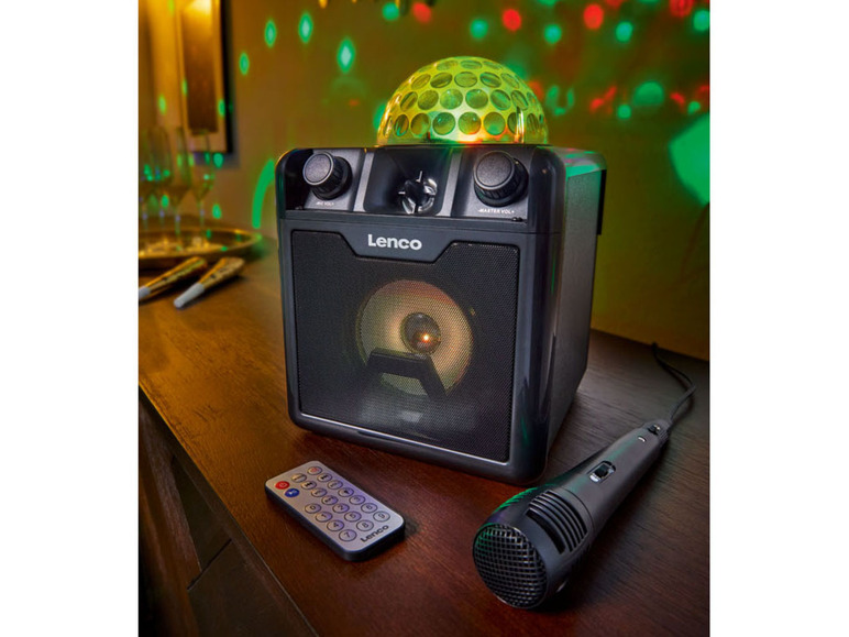 Prejsť na zobrazenie na celú obrazovku: Lenco Reproduktor s karaoke a diskoguľou BTC-050 – obrázok 2