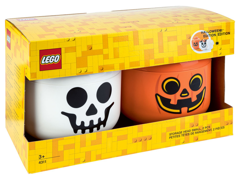Prejsť na zobrazenie na celú obrazovku: LEGO Úložná hlava Halloween S, 2 kusy – obrázok 1