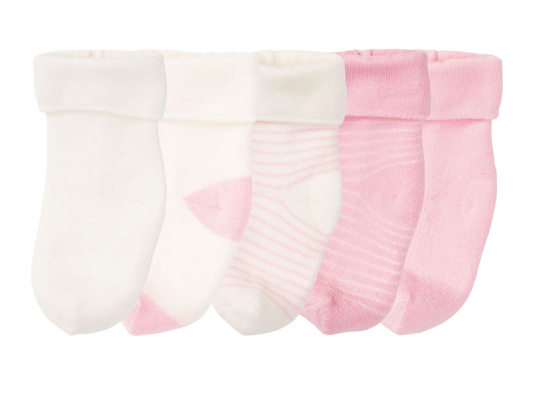 Prejsť na zobrazenie na celú obrazovku: lupilu® Dievčenské plyšové ponožky pre bábätká, 5 párov – obrázok 1
