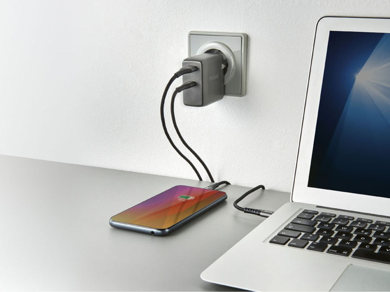 Prejsť na zobrazenie na celú obrazovku: TRONIC® Nástenná nabíjačka Dual PD, 60 W – obrázok 5