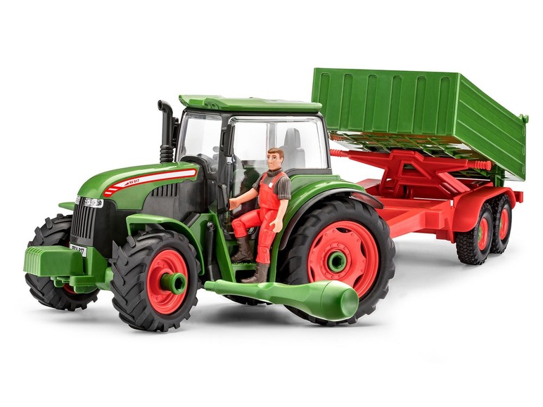 Prejsť na zobrazenie na celú obrazovku: Revell Traktor s prívesom a figúrkou farmára – obrázok 1