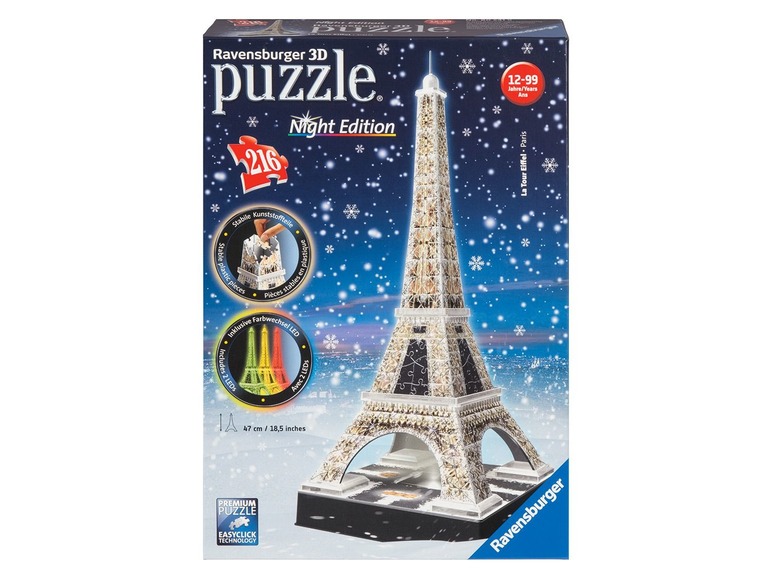 Prejsť na zobrazenie na celú obrazovku: Ravensburger 3D puzzle "Eiffelova veža" – obrázok 2