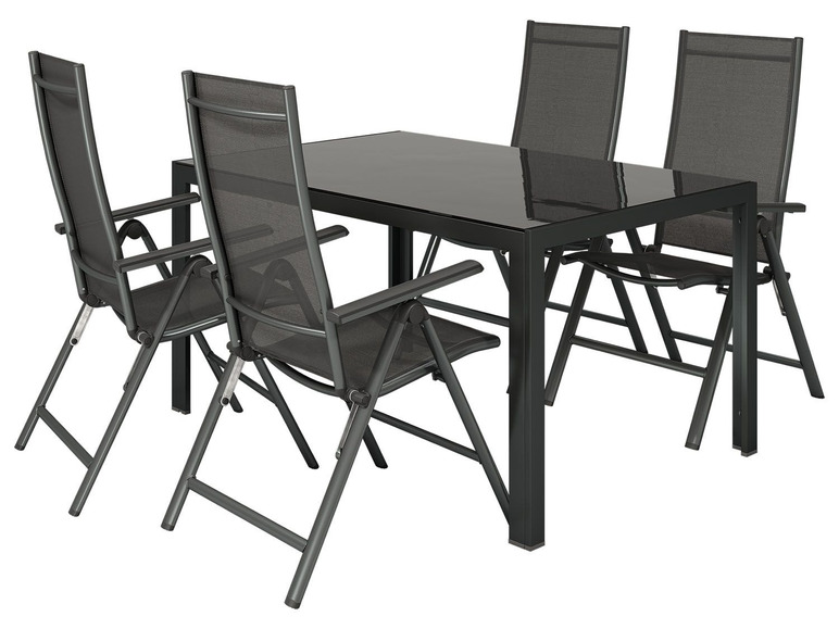 Prejsť na zobrazenie na celú obrazovku: florabest Hliníkový stôl so sklenenou doskou ALU, čierna – obrázok 8