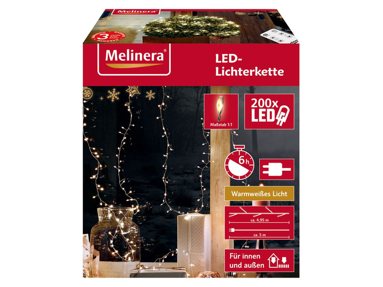 Prejsť na zobrazenie na celú obrazovku: Melinera LED svetelná reťaz, 200 LED – obrázok 9