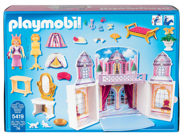 Prejsť na zobrazenie na celú obrazovku: Playmobil Výklopný zámok pre princezné – obrázok 2