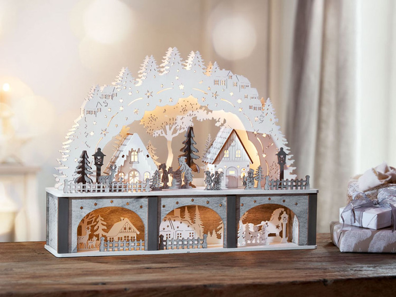 Prejsť na zobrazenie na celú obrazovku: Melinera LED drevená vianočná dedinka – obrázok 5
