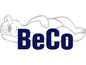 Logo BeCo s medveďom, ktorý spí.