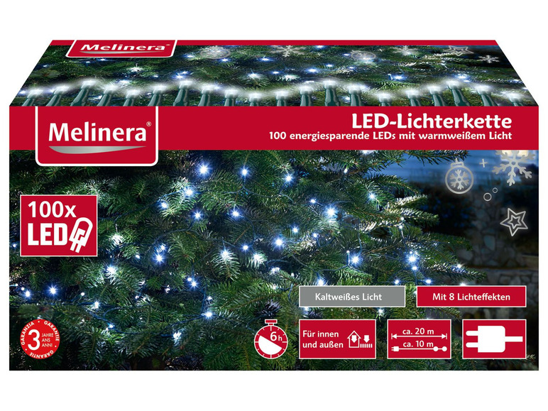Prejsť na zobrazenie na celú obrazovku: MELINERA® LED svetelná reťaz, 100 úsporných LED s teplým bielym svetlom – obrázok 17