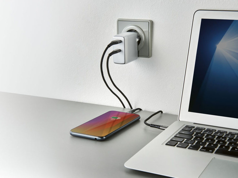 Prejsť na zobrazenie na celú obrazovku: TRONIC® Nástenná nabíjačka Dual PD, 60 W – obrázok 9