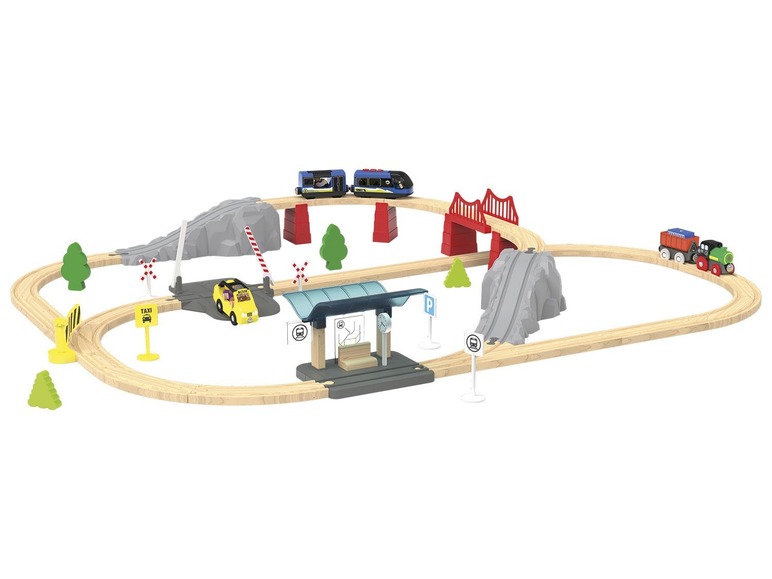 Prejsť na zobrazenie na celú obrazovku: Playtive JUNIOR Drevená železnica – obrázok 1