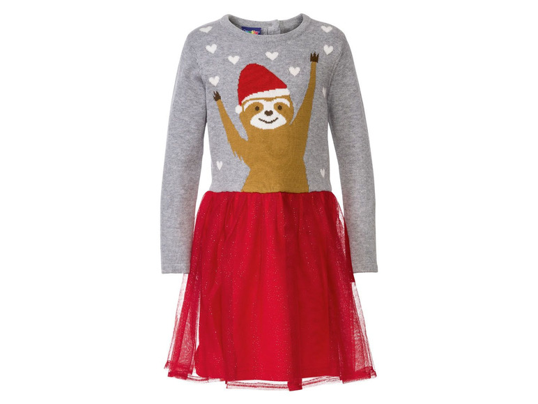 Prejsť na zobrazenie na celú obrazovku: LUPILU® Dievčenské šaty s vianočným motívom – obrázok 5