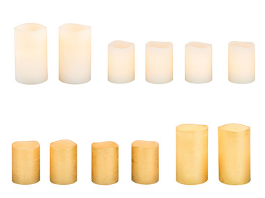 Livarno Home LED sviečky z prírodného vosku, 2 kusy/4 kusy