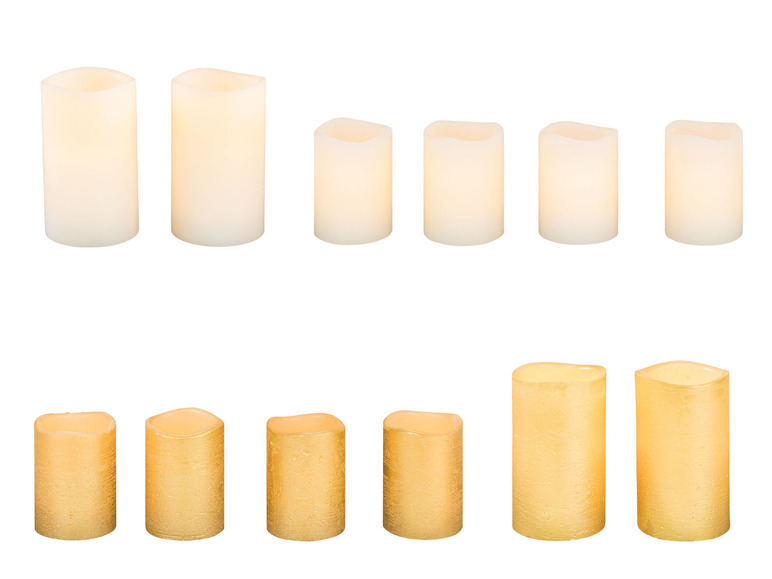 Prejsť na zobrazenie na celú obrazovku: LIVARNO home LED sviečky z prírodného vosku, 2 kusy/4 kusy – obrázok 1