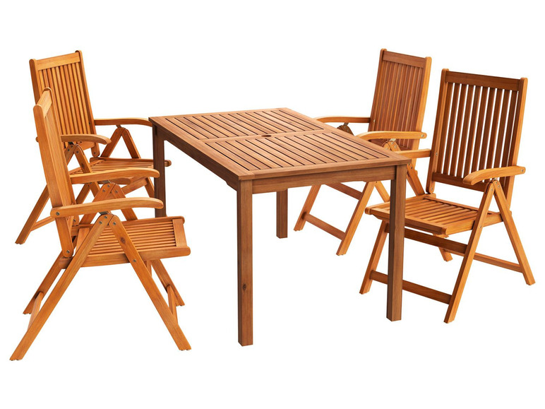 Prejsť na zobrazenie na celú obrazovku: FLORABEST® Záhradný stôl z akáciového dreva, 140 x 80 cm – obrázok 3